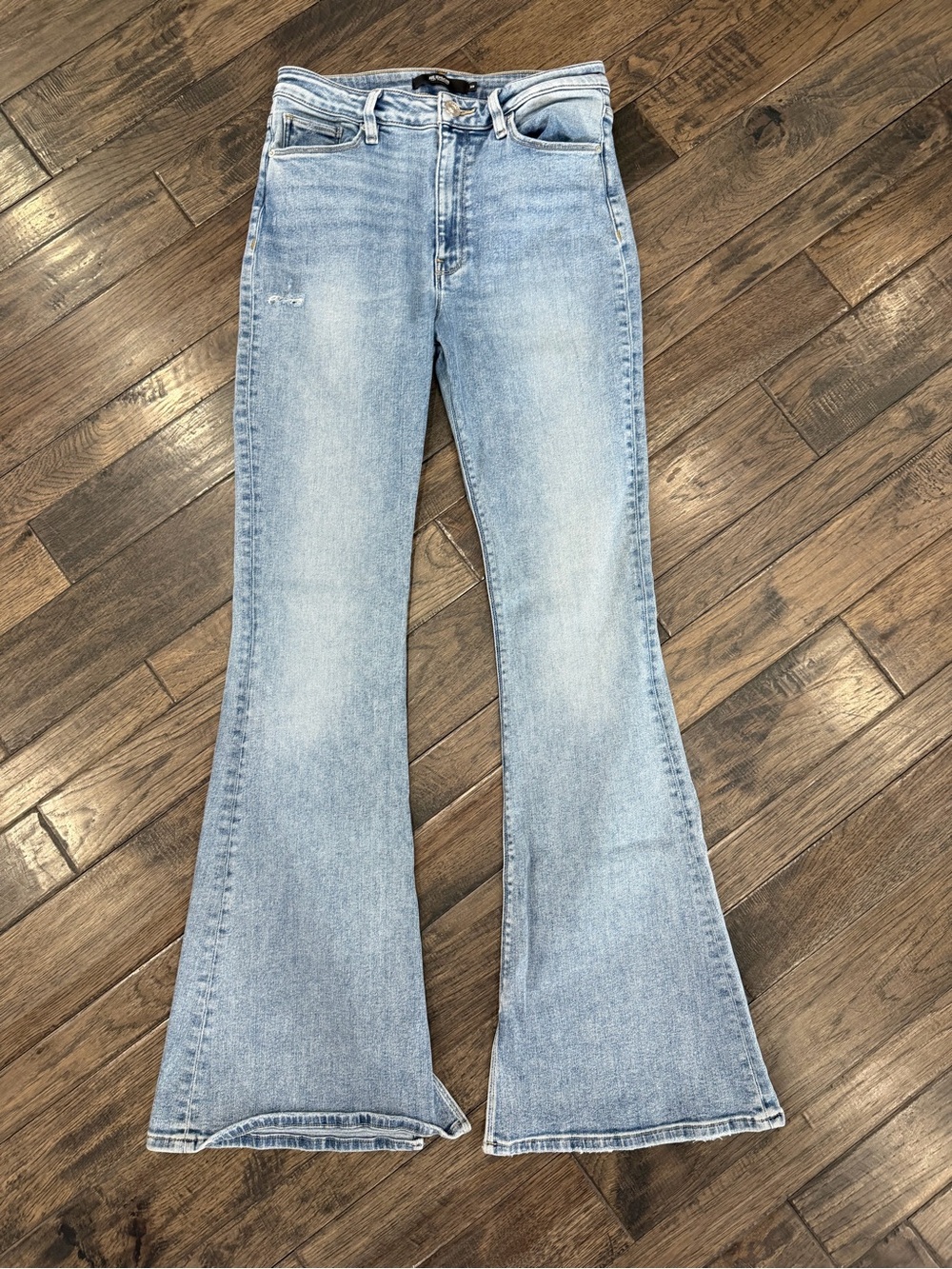 Hudson Holly High Rise Flare Jeans 29 Northern Lights Light Wash